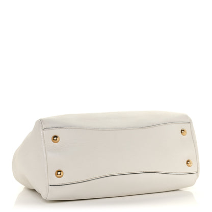 Prada Vitello Daino Shopping Tote White 4 of 9
