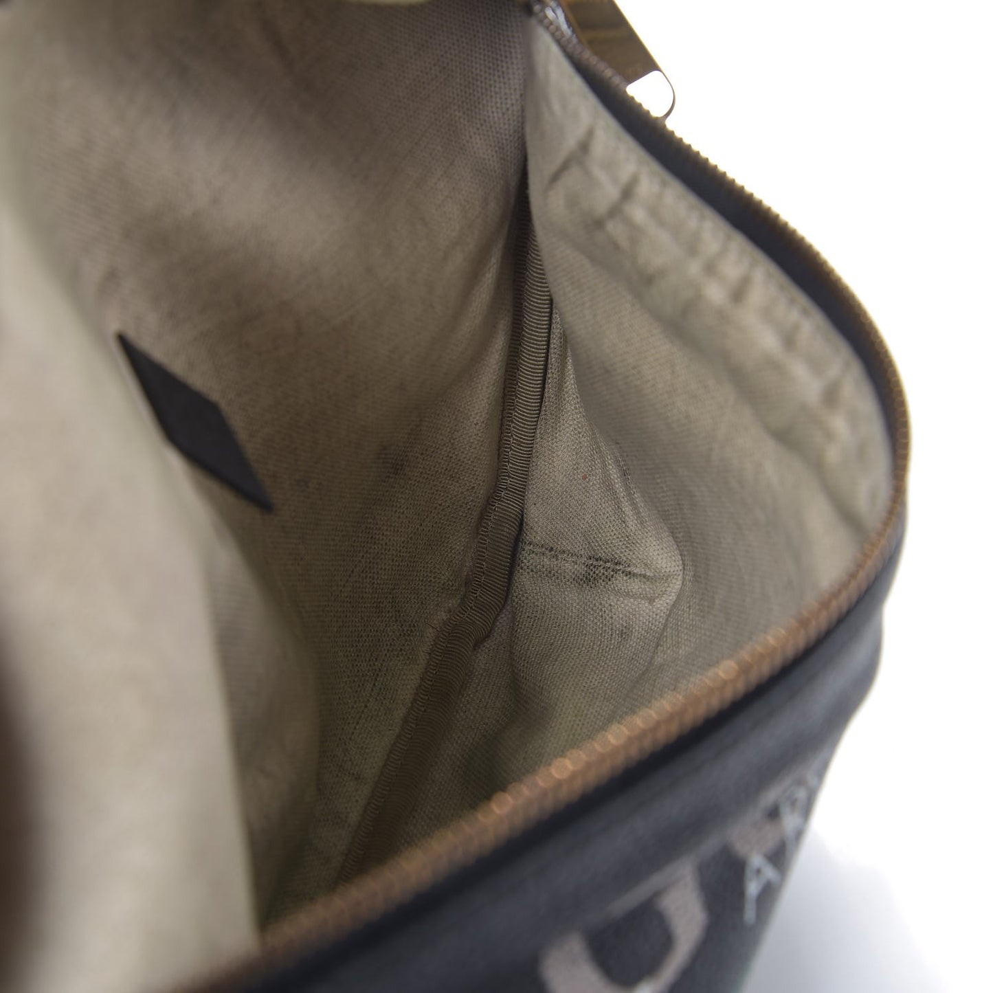 Grained Calfskin Coco Capitan Logo Belt Bag Black