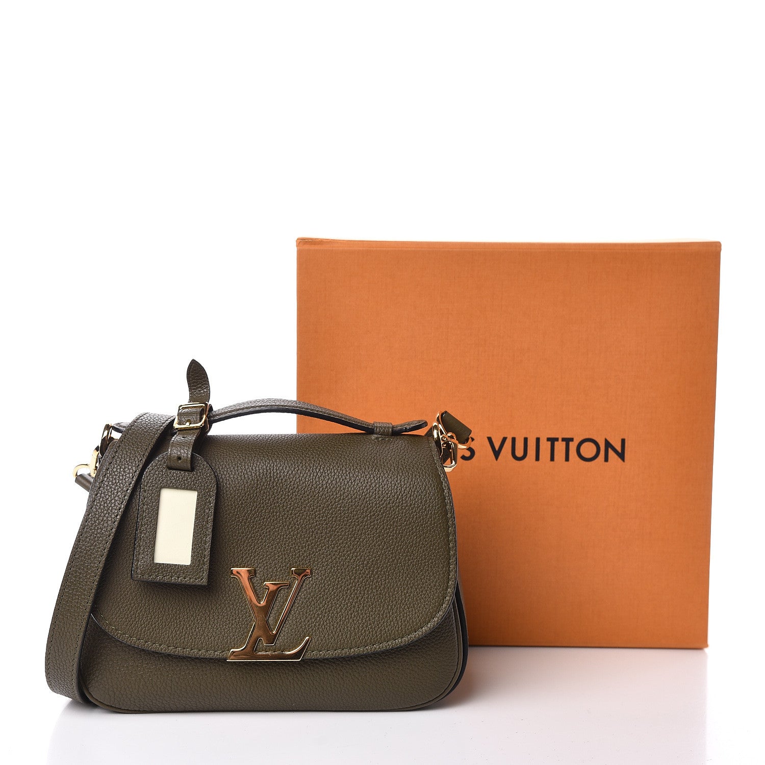 Louis Vuitton Grained Calfskin Vivienne NM Kaki 10 of 10