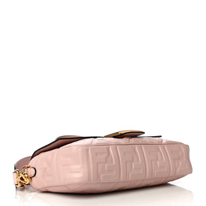 Fendi Nappa FF 1974 Embossed Baguette Rosa Quarzo 5 of 12