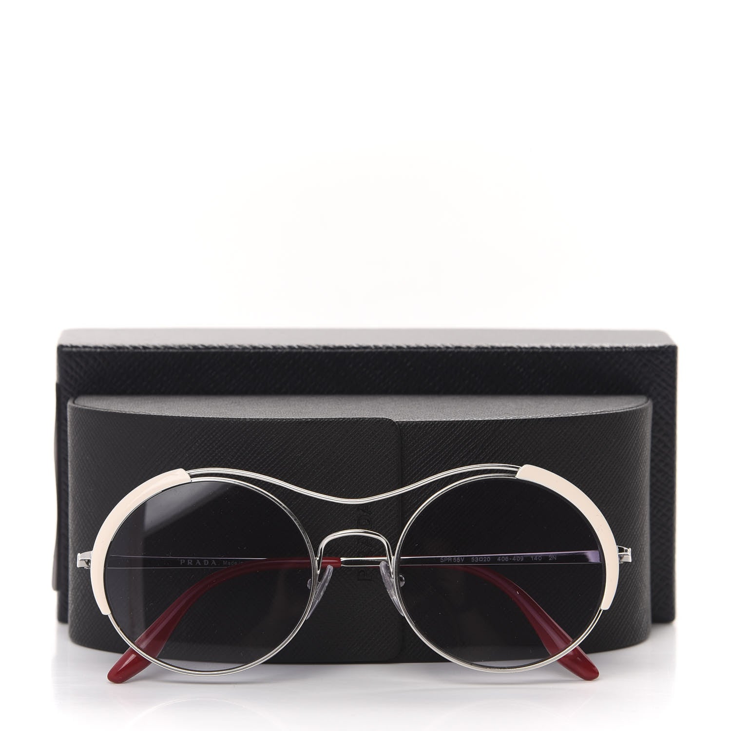 Prada Round Sunglasses SPR 55V Purple 7 of 7