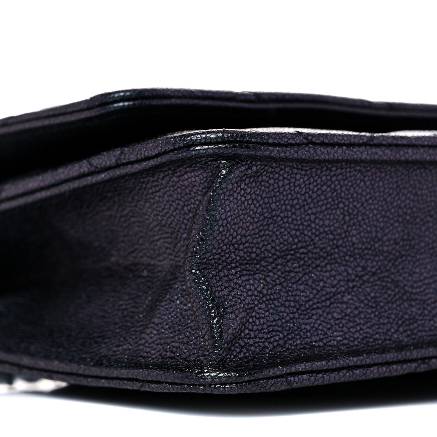 Chanel Iridescent Caviar Quilted Wallet On Chain WOC Black 9 of 11