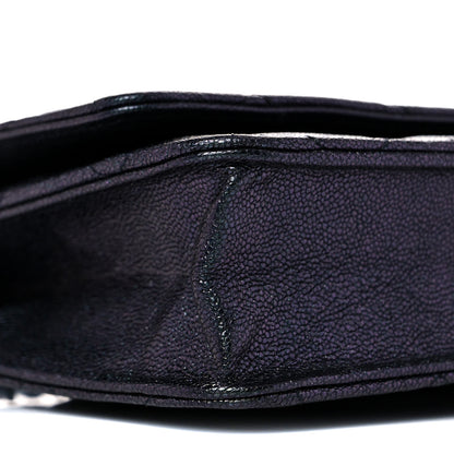 Chanel Iridescent Caviar Quilted Wallet On Chain WOC Black 9 of 11