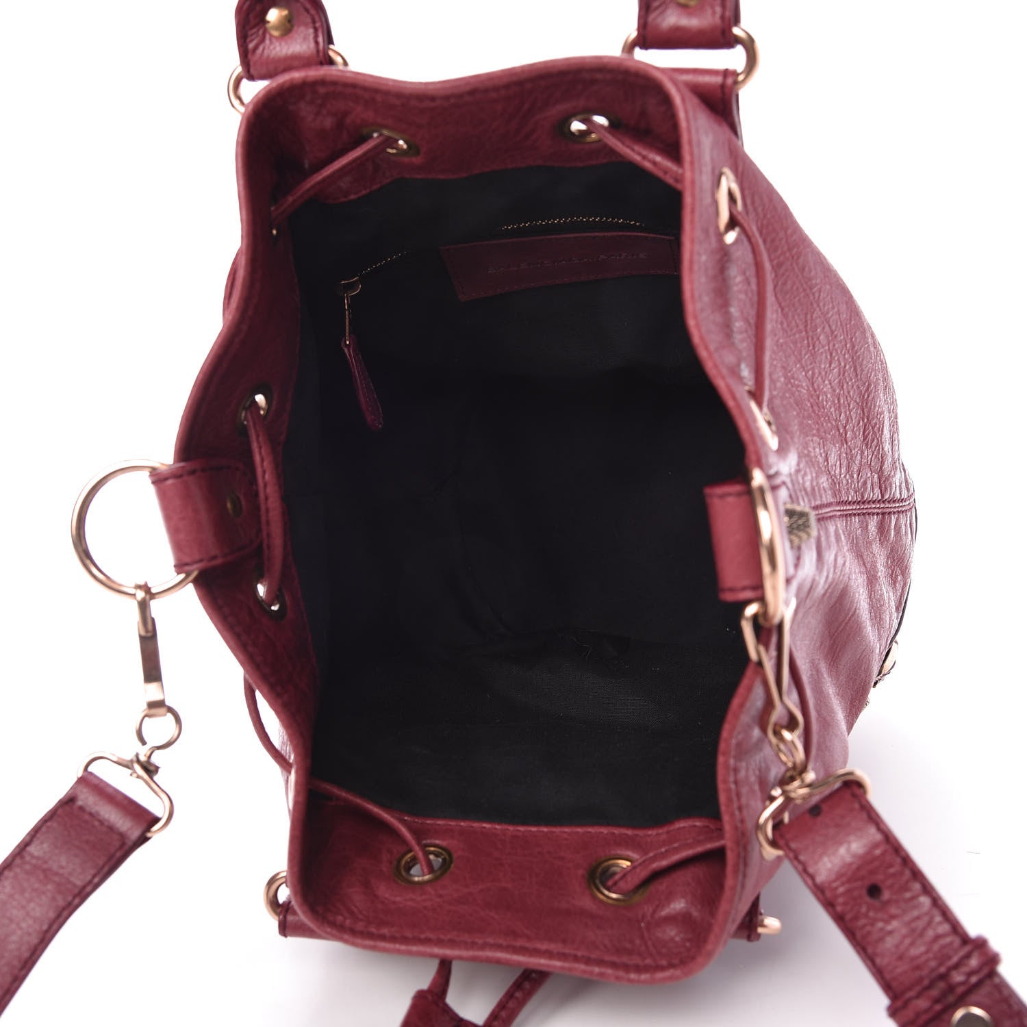 Balenciaga Agneau Giant 12 Rose Gold Hardware Mini Pompon Cassis 5 of 9