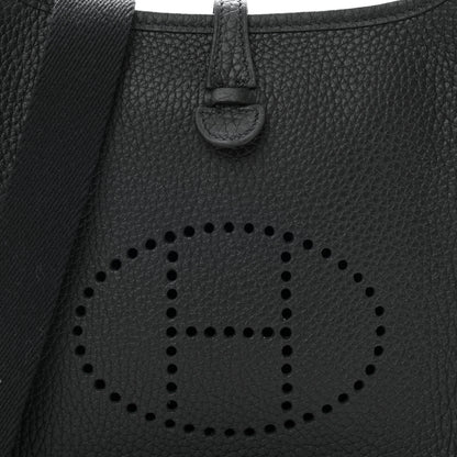 Hermes Taurillon Clemence Evelyne TPM Black 9 of 11
