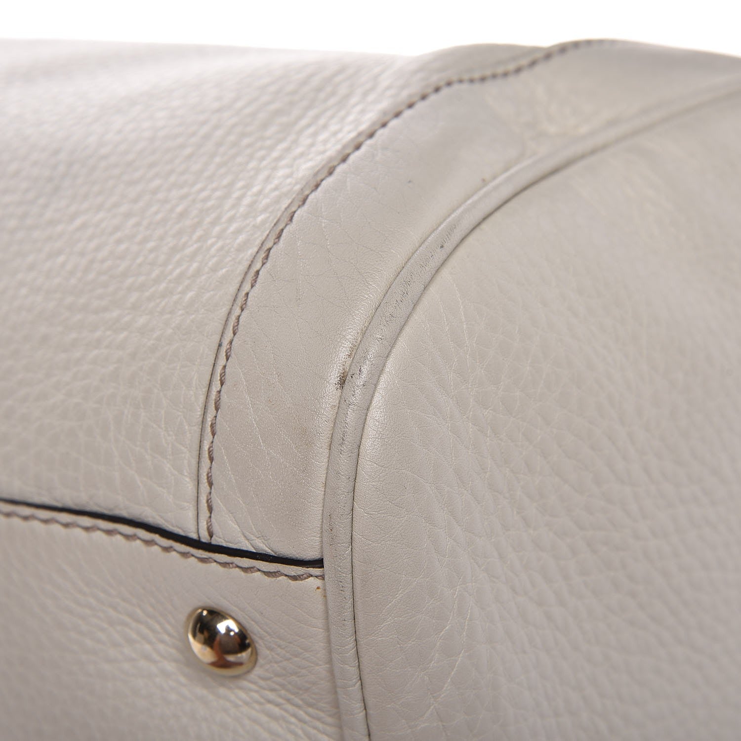 Gucci Pebbled Calfskin Medium Soho Boston Off White 18 of 21