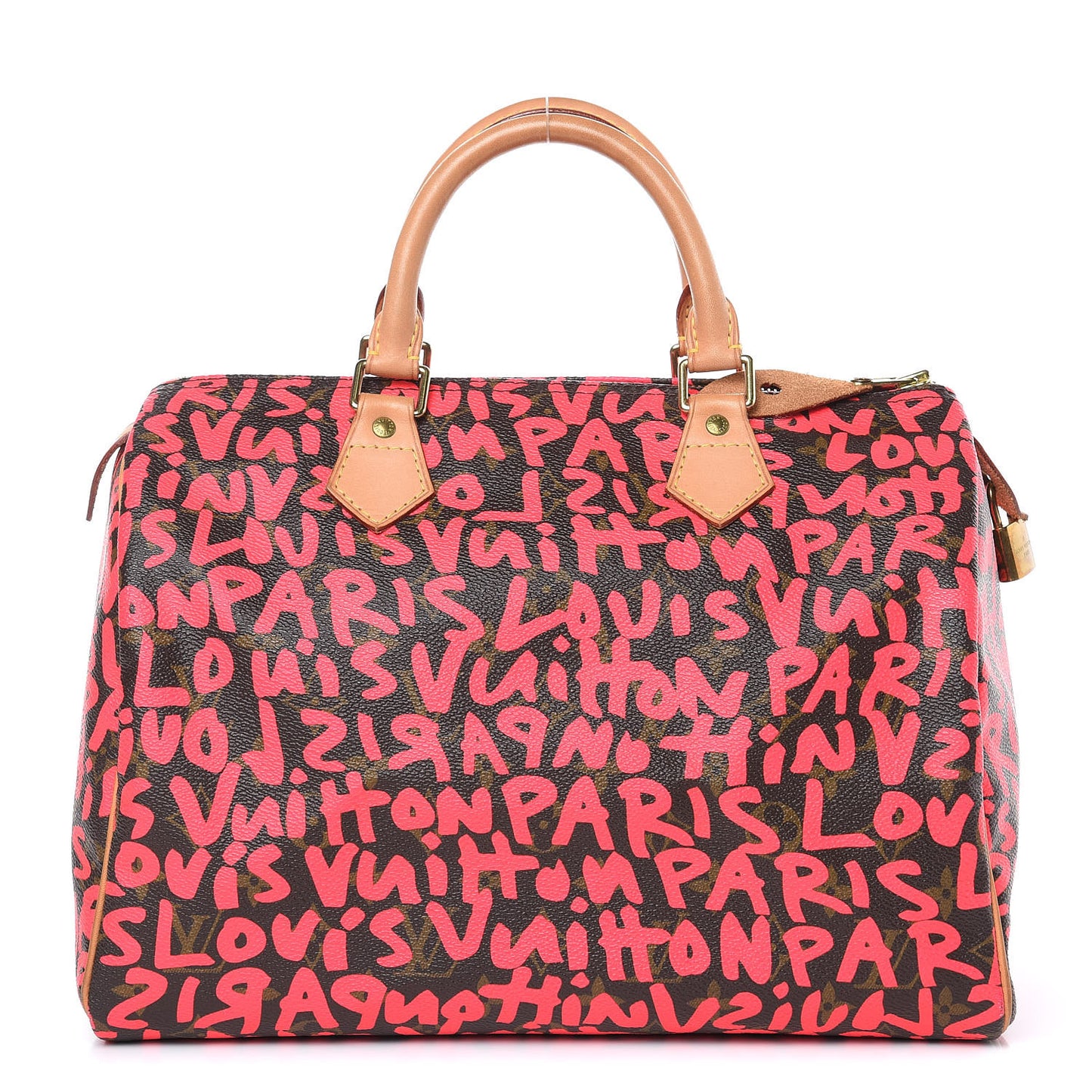 Monogram Graffiti Speedy 30 Fuchsia