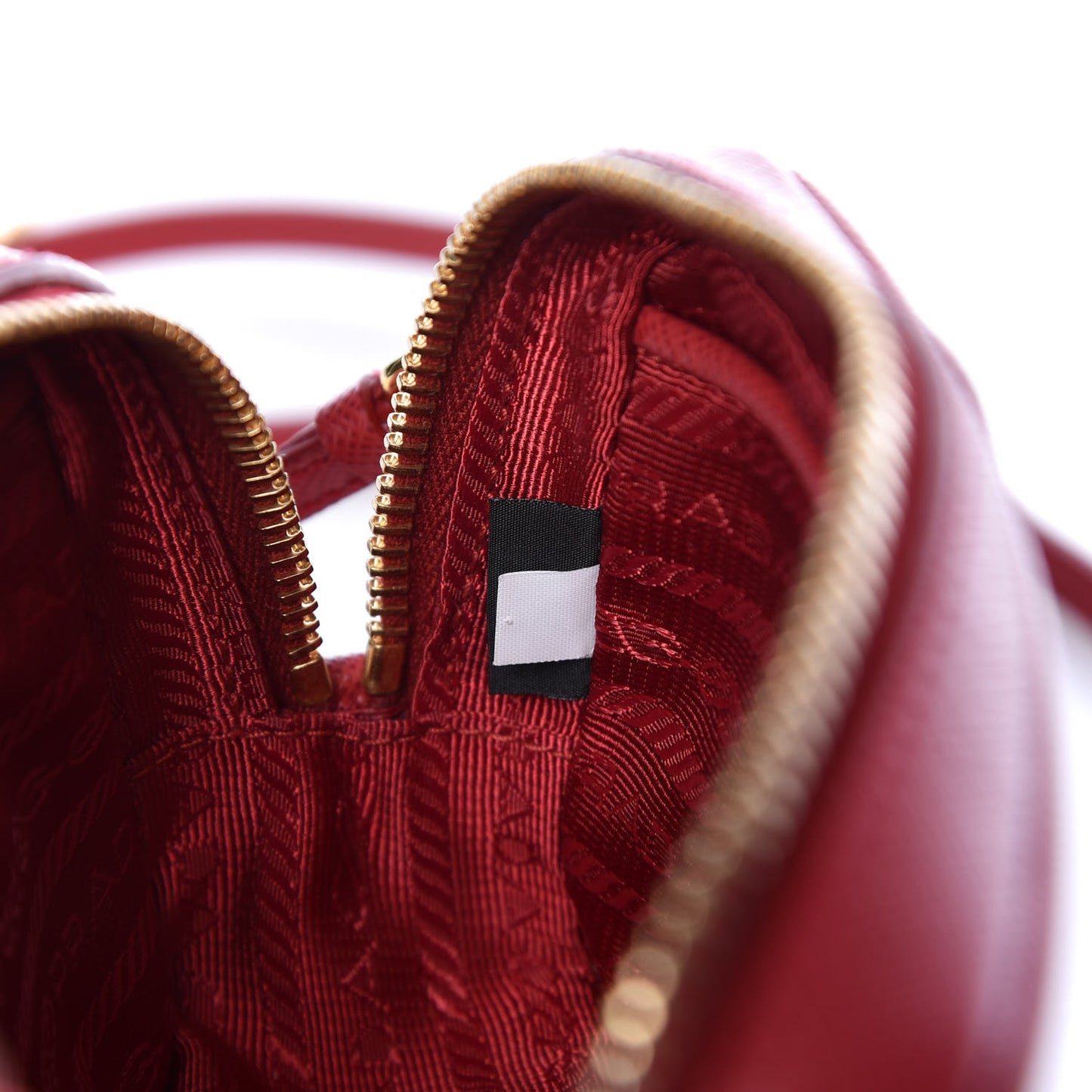 Saffiano Mini Camera Crossbody Bag Fuoco