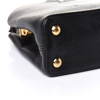 Louis Vuitton Taurillon Capucines BB Black 8 of 10