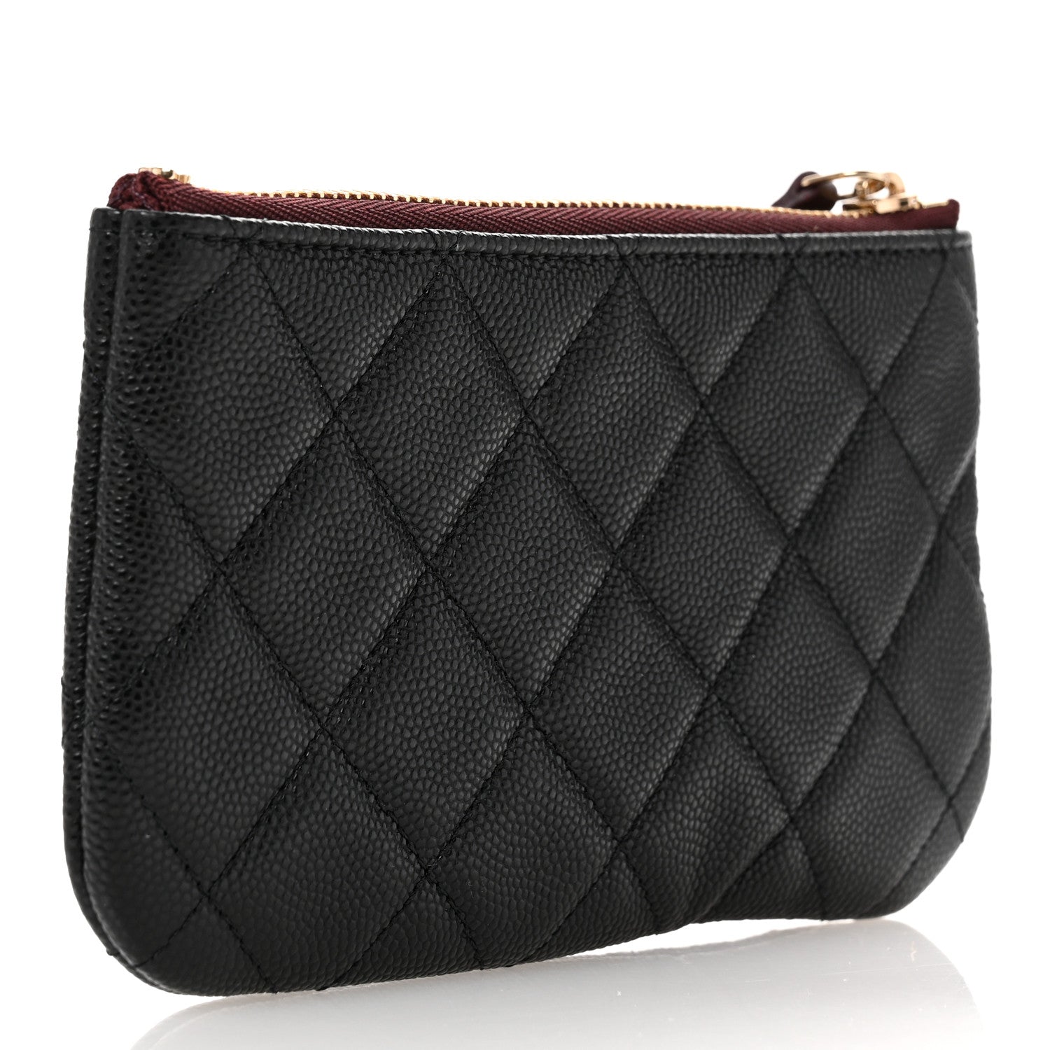 Chanel Caviar Quilted Small Cosmetic Case Black 3 of 8