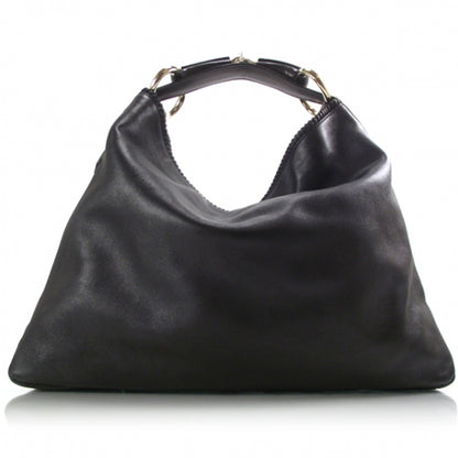 Gucci Leather Large Horsebit Chain Hobo 1 of 10