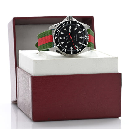 Gucci Stainless Steel Rubber 40mm Dive Automatic Watch Black 5 of 5