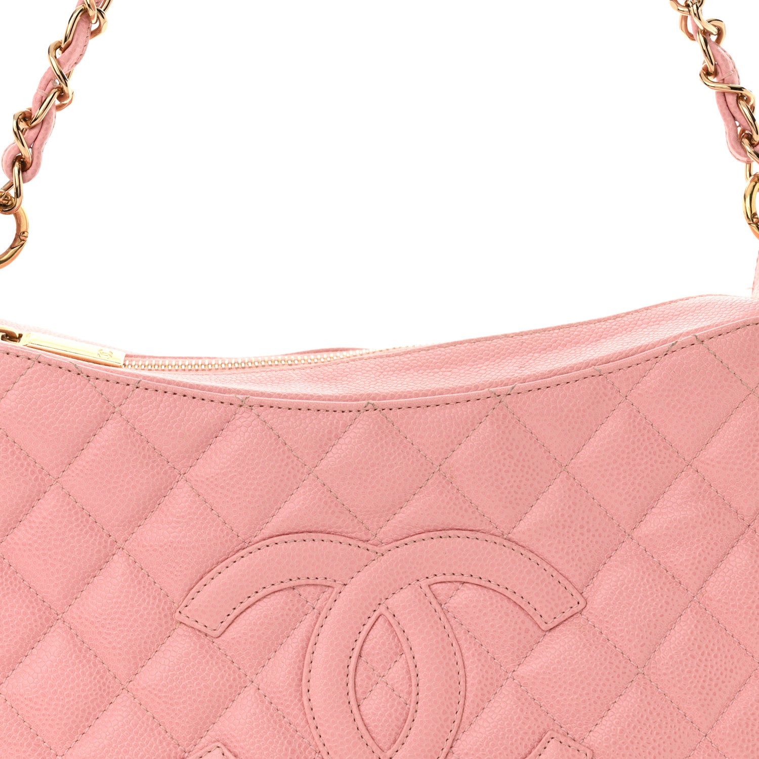 Chanel Caviar Quilted Timeless CC Shoulder Bag Pink 8 of 15