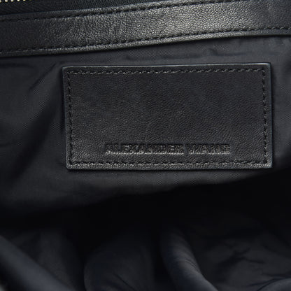 Alexander Wang Lambskin Rose Studded Mini Marti Convertible Backpack Black Rhodium Hardware 5 of 8