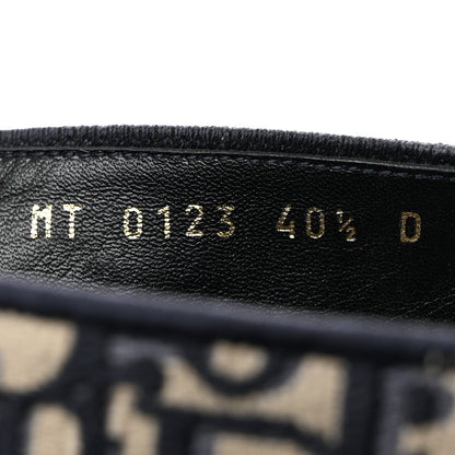 Christian Dior Oblique Embroidered Granville 15mm Espadrilles 40.5 Deep Blue 7 of 8