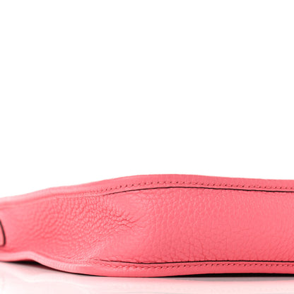 Hermes Taurillon Clemence Amazone Evelyne TPM Rose Azalee Rouge Pivoine 8 of 9