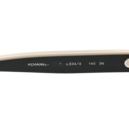 Chanel Acetate Logo Shield Sunglasses 5418 Black 6 of 6