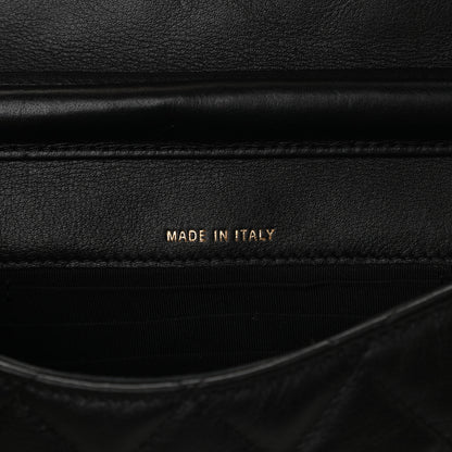 Chanel Calfskin Quilted Coco Mail Clutch With Chain Black 7 of 10