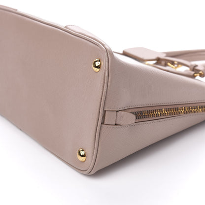 Prada Saffiano Lux Bi-Color Promenade Tote Cammeo Talco 12 of 13