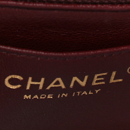 Chanel Caviar Quilted Mini Rectangular Flap Dark Red 7 of 11