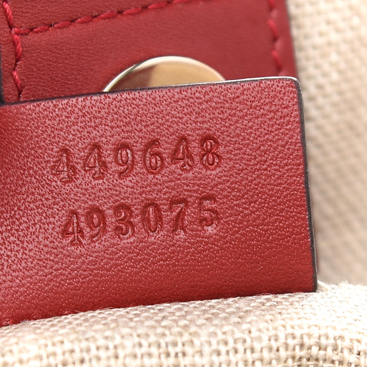 Microguccissima Large Joy Tote Red