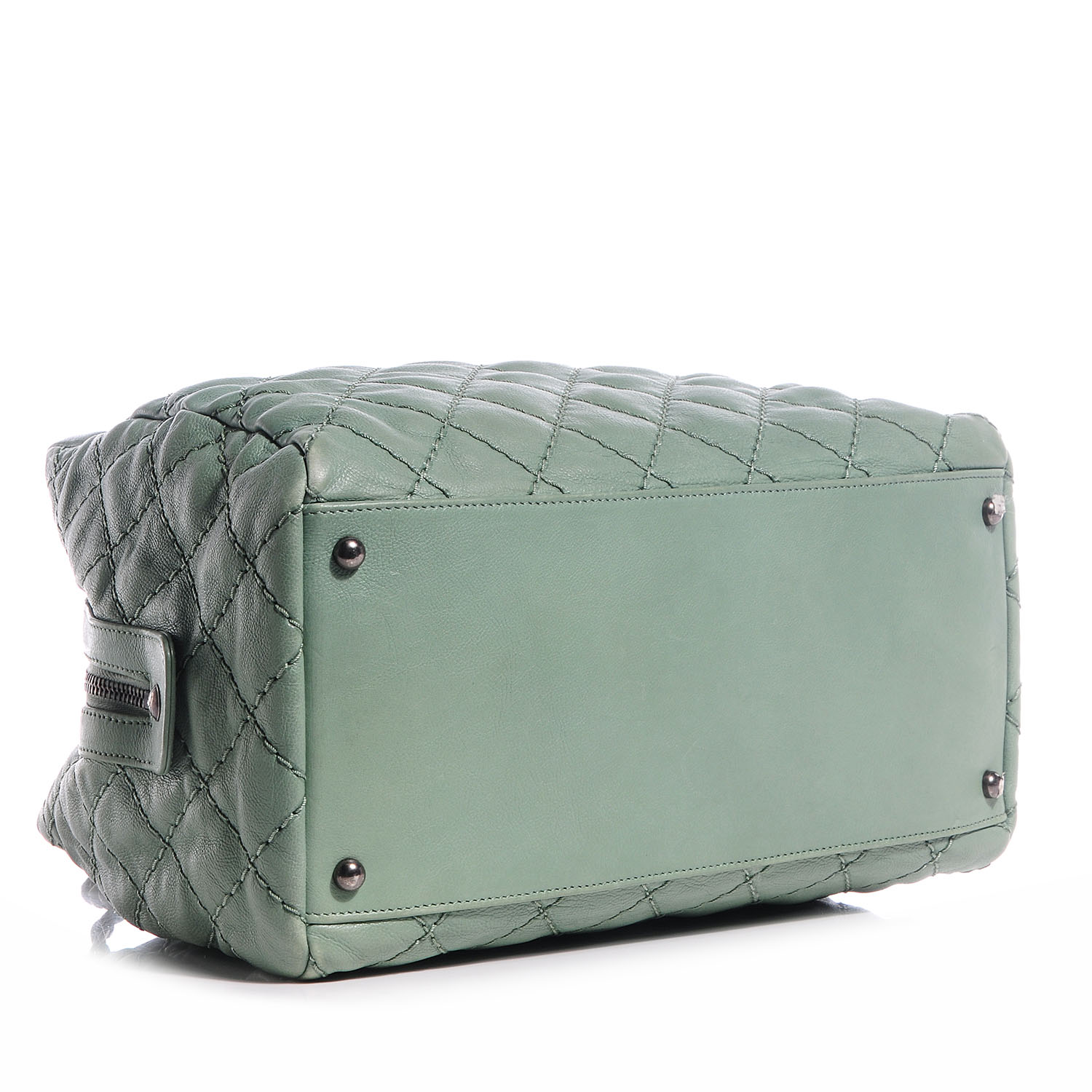 Chanel Calfskin Medium Stitch It Tote Green 4 of 7