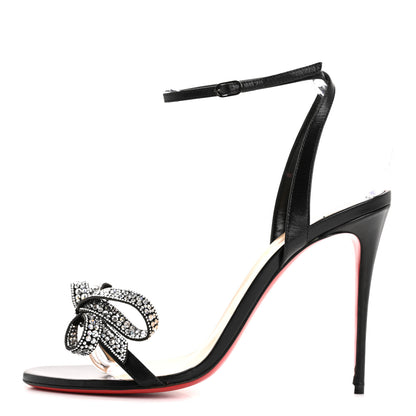 Christian Louboutin Kid Crystal Jewel Queen Sandals 40 Black 1 of 11