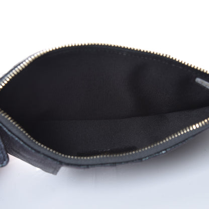 Chanel Iridescent Caviar Quilted Classic Flat Wallet Pouch Black 5 of 8