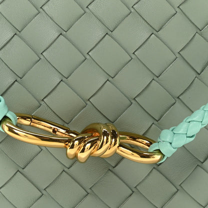 Bottega Veneta Nappa Intrecciato Small East West Andiamo Shoulder Bag New Sauge Orange Celadon 7 of 9