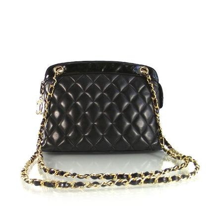 Chanel Lambskin Patent Quilted Shoulder Bag 1 of 11