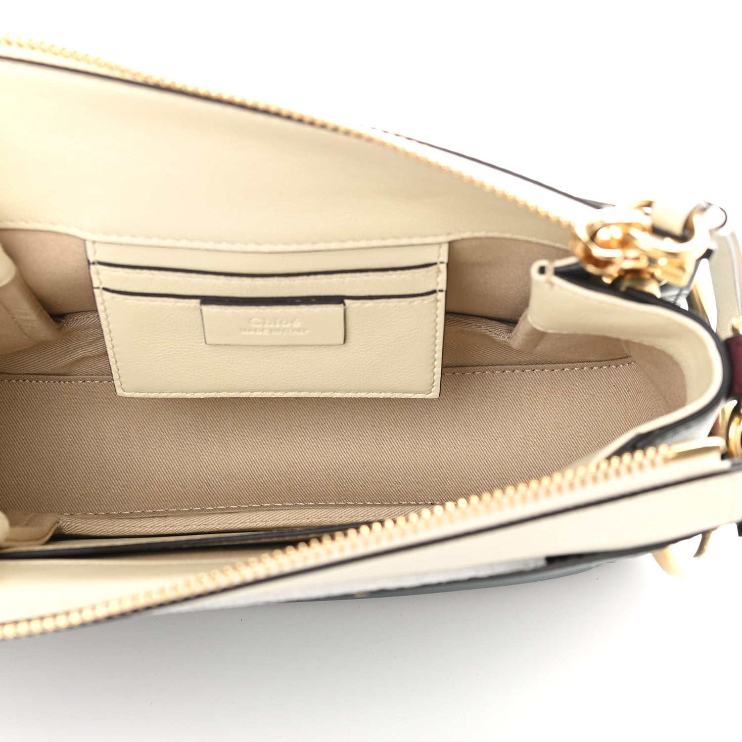 Chloe Calfskin Small Roy Tri-Color Bag White Blue 7 of 8