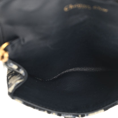 Christian Dior Oblique Nano Saddle Chain Pouch Blue 5 of 8