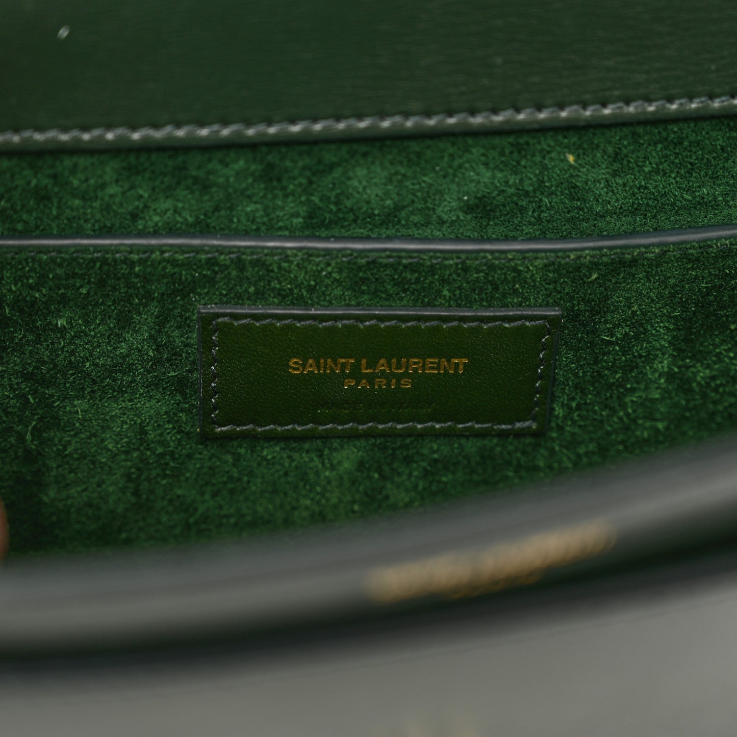 Calfskin Medium Monogram Sunset Dark Green