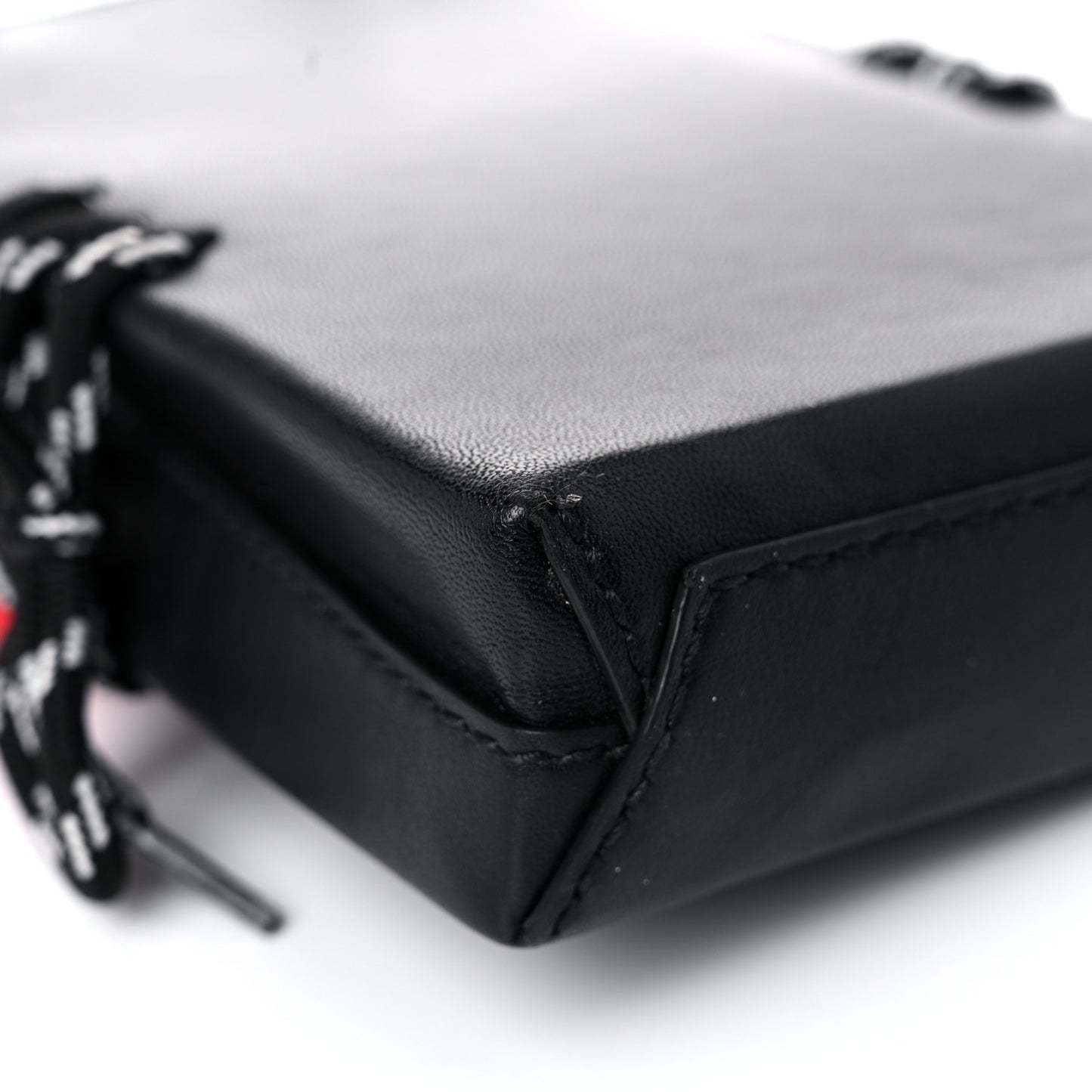 Calfskin Hello Kitty Phone Holder Bag Black