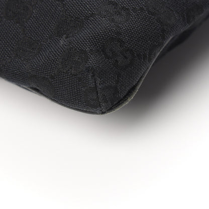 Gucci Monogram Web Medium Double Pocket Messenger Bag Black 9 of 10