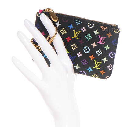 Louis Vuitton Monogram Multicolor Key Pouch Black Grenade 2 of 7