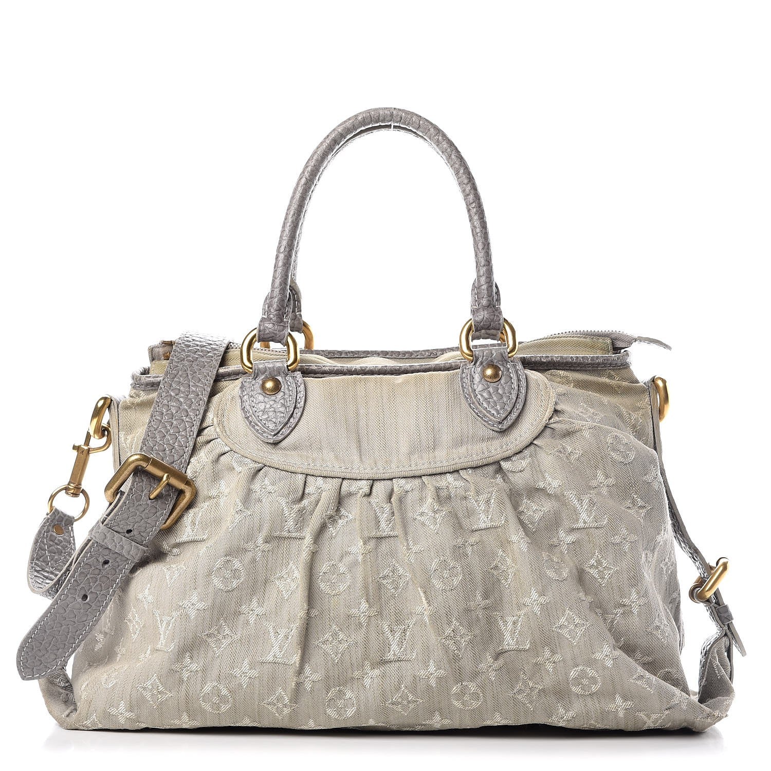 Louis Vuitton Denim Neo Cabby MM Grey 1 of 21