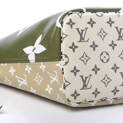 Louis Vuitton Monogram Giant Neverfull MM Kaki 9 of 12