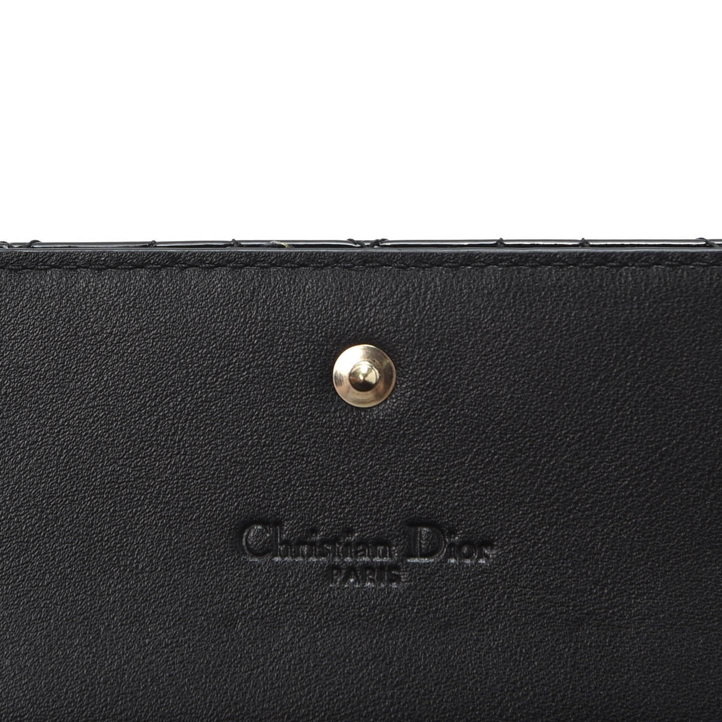 Patent Cannage Rendez-vous Chain Wallet Black
