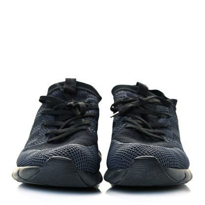 Louis Vuitton Knit Damier Mens Fastlane Sneakers 8.5 Graphite 2 of 10