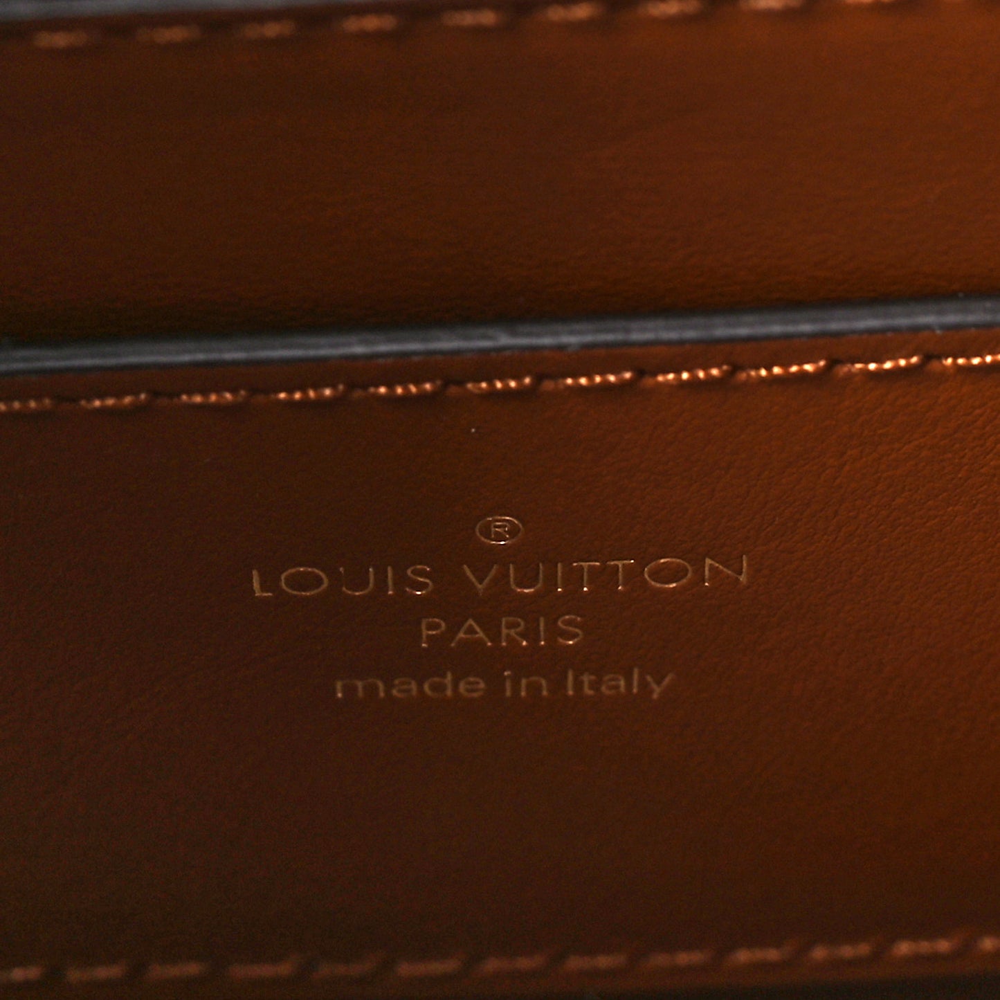 Canvas Smooth Calfskin LV Pont 9 Soft MM Caramel Brown