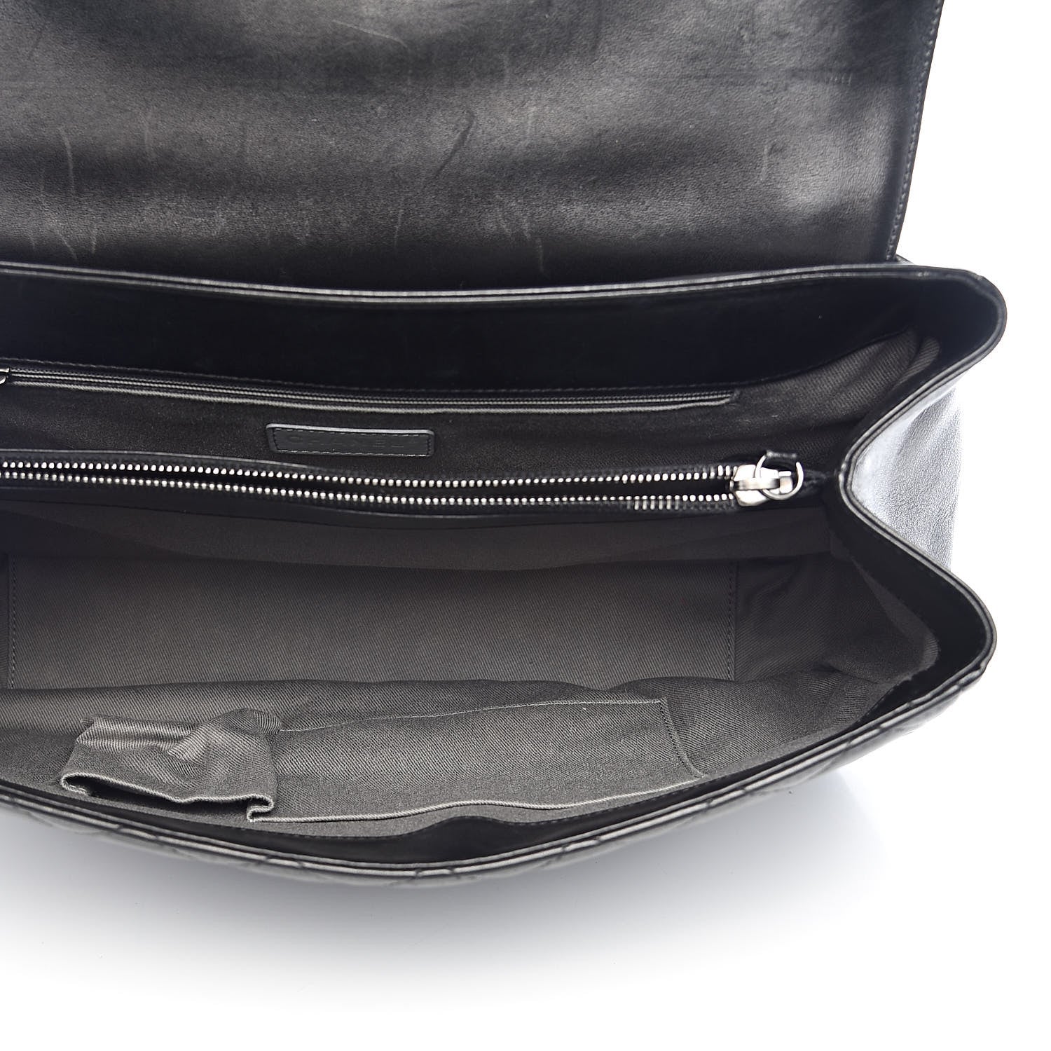 Chanel Lambskin Quilted Large Antik Boy Flap Black 5 of 15