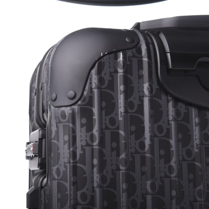 Christian Dior X RIMOWA Aluminum Zucca Print Roll Away Carry On Luggage 10 of 13