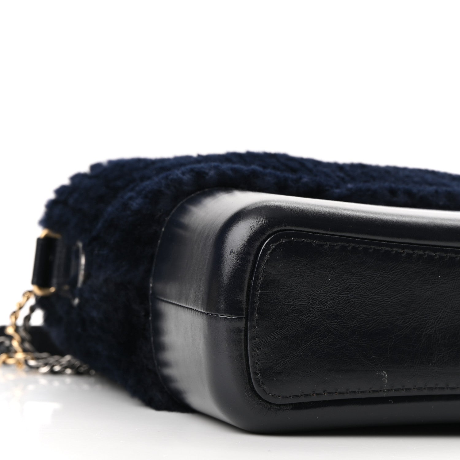 Chanel Shearling Medium Gabrielle Hobo Navy 9 of 10