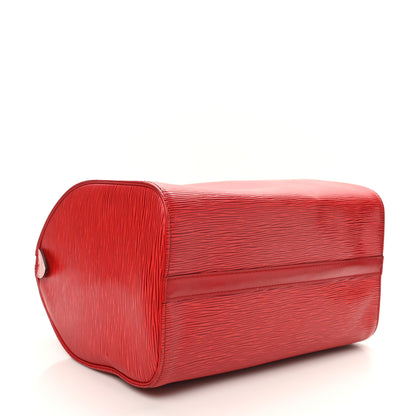 Louis Vuitton Epi Speedy 30 Castillan Red 4 of 10