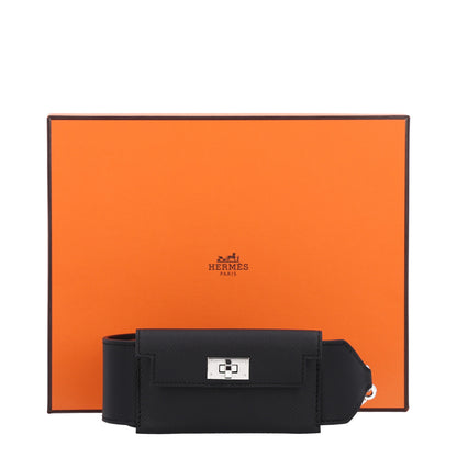 Hermes Swift Epsom Pocket Kelly Shoulder Strap Black 7 of 7
