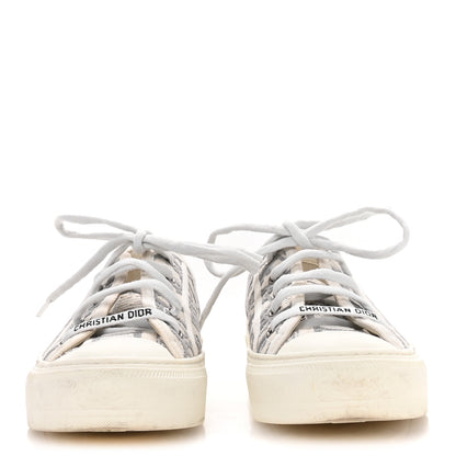 Christian Dior Canvas Oblique Walk'N'Dior Low Top Sneakers 37 Grey Stone 3 of 8