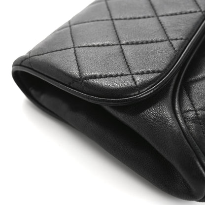 Chanel Lambskin Quilted Evening Clutch Black 9 of 13
