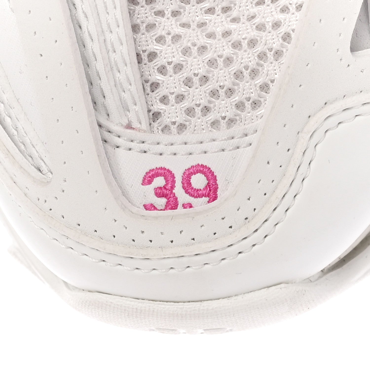 Balenciaga Mesh Rubber Bi-Color Womens Track Sneakers 39 White Fluo Pink 9 of 12