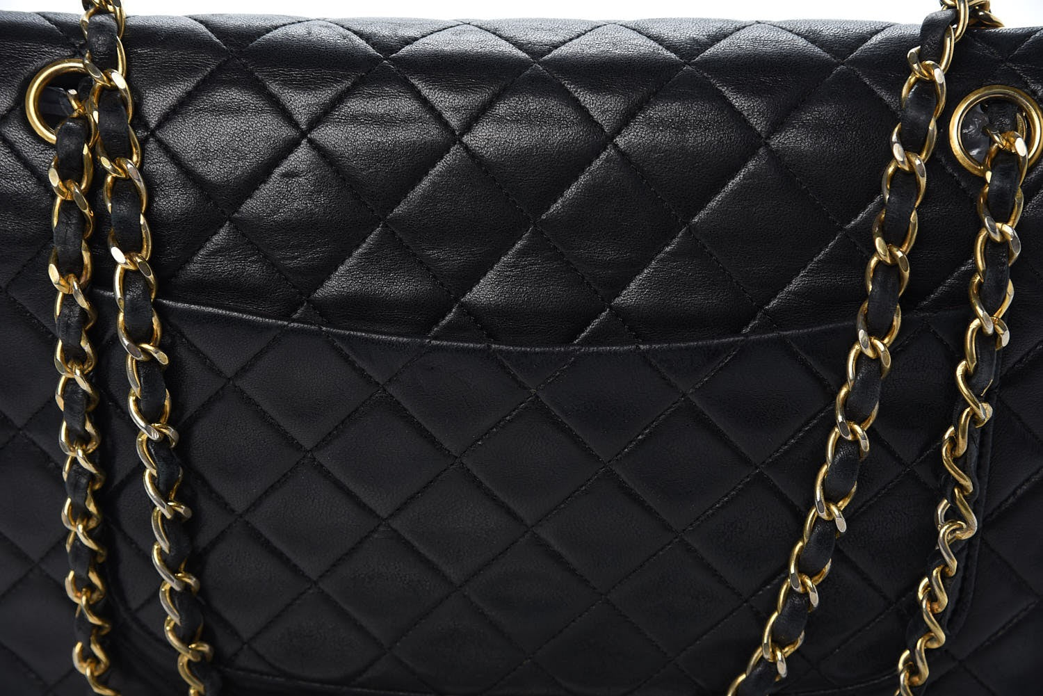Chanel Lambskin Quilted Medium Single Flap Black 10 of 13